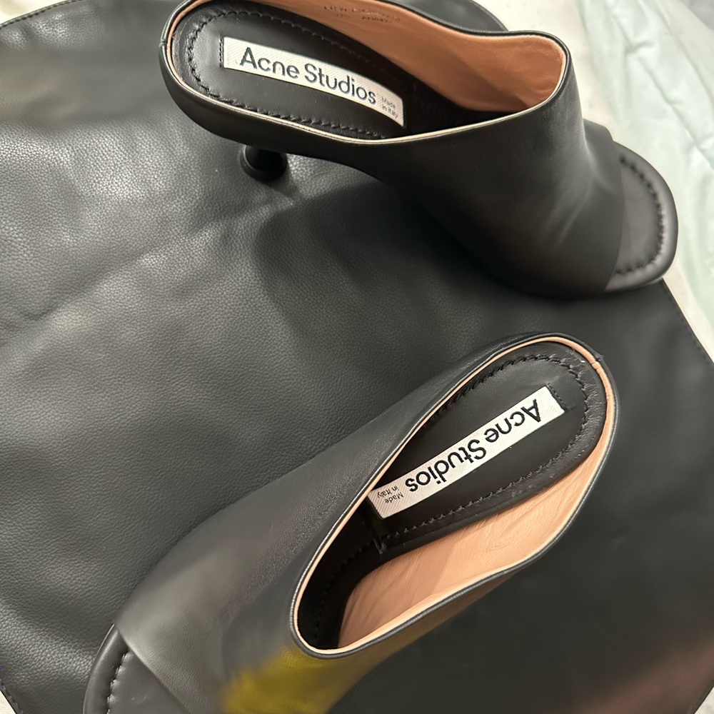 COPY - Leather sandals Acne Studios Nice handmade really comfortable heel shoes - Picture 2 of 7